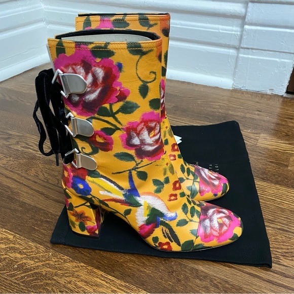 Coliac x Tanya Taylor Kimono Printed Marta Boots
